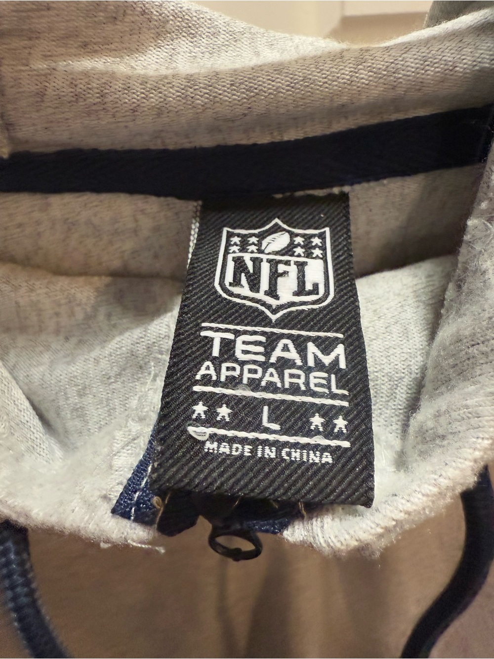 NFL Gray and Black Loungewear Top with Care Tag - Picture 6 of 6